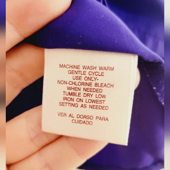 Vintage purple large blouse - Picture 3 of 5